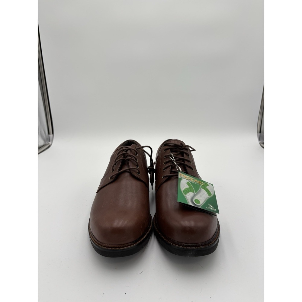 Aetrex Shoes Men's 9 Wide Brown Oxford Lace Up Low Top Casual Leather